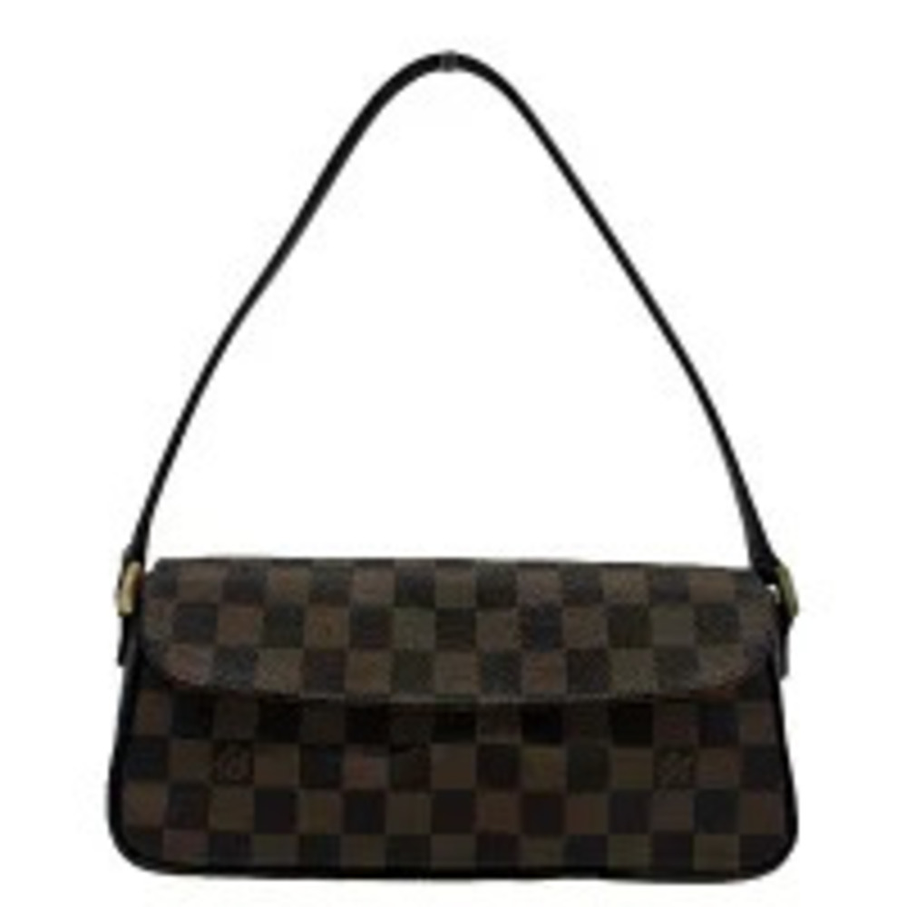 Louis Vuitton Recoleta Shoulder Bag Damier Semi Shoulder Handbag Brown